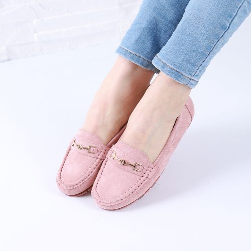 Női rózsaszín belebújós utcai cipő